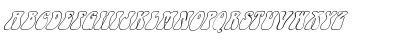 Download FZ JAZZY 14 HOLLOW ITALIC Normal Font Uppercase Preview