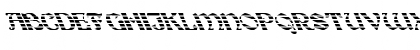 Download FZ JAZZY 19 STRIPED LEFTY Medium Font Uppercase Preview