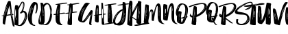 Download Merci Heart Brush Regular Font Uppercase Preview