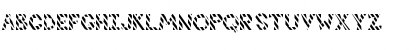 Download FZ JAZZY 7 STRIPED Normal Font Uppercase Preview