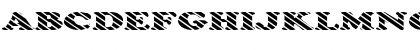 Download FZ ROMAN 4 STRIPED EX Normal Font Uppercase Preview