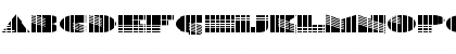 Download FZ UNIQUE 11 STRIPED EX Normal Font Uppercase Preview