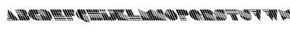 Download FZ UNIQUE 11 STRIPED LEFTY Normal Font Uppercase Preview