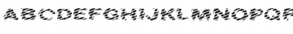 Download FZ UNIQUE 20 STRIPED EX Normal Font Uppercase Preview