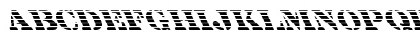 Download FZ UNIQUE 25 STRIPED LEFTY Normal Font Uppercase Preview