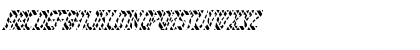 Download FZ UNIQUE 27 STRIPED ITALIC Normal Font Uppercase Preview