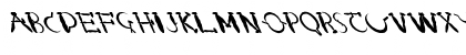 Download FZ UNIQUE 28 MANGLED LEFTY Normal Font Uppercase Preview