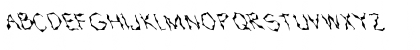 Download FZ WACKY 15 LEFTY Normal Font Uppercase Preview