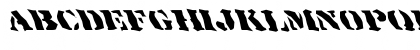 Download FZ WACKY 17 LEFTY Normal Font Uppercase Preview