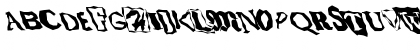 Download FZ WACKY 50 LEFTY Normal Font Uppercase Preview