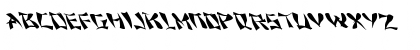 Download FZ WARPED 11 LEFTY Normal Font Uppercase Preview
