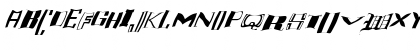 Download FZ WARPED 16 ITALIC Normal Font Uppercase Preview