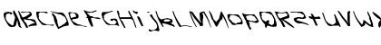 Download FZ WARPED 26 LEFTY Normal Font Uppercase Preview