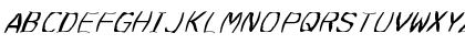 Download FZ WARPED 3 ITALIC Normal Font Uppercase Preview