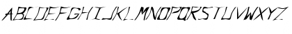 Download FZ WARPED 34 ITALIC Normal Font Uppercase Preview