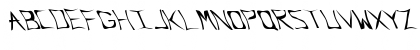 Download FZ WARPED 34 LEFTY Normal Font Uppercase Preview