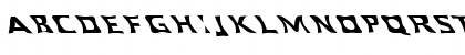 Download FZ WARPED 40 LEFTY Normal Font Uppercase Preview