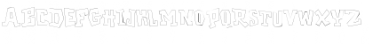 Download GarageShockOutline Regular Font Uppercase Preview