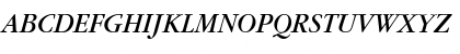 Download Garamond BookItalic Font Uppercase Preview
