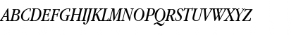 Download GaramondBookNarrowCTT Italic Font Uppercase Preview