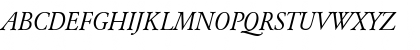 Download Garamond_A.Z_PS Normal-Italic Font Uppercase Preview