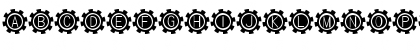 Download Gear Regular Font Uppercase Preview