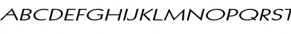 Download Geo 112 Extended Italic Font Uppercase Preview