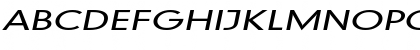 Download Geo 579 Extended Italic Font Uppercase Preview