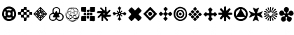 Download Geometric Ornaments Regular Font Uppercase Preview