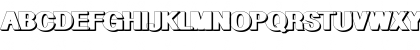Download geometric RegularShadow Font Uppercase Preview