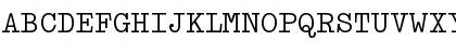Download GermanTypewriter Regular Font Uppercase Preview