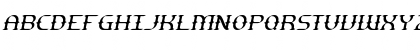 Download Gesture Thin Slant BRK Normal Font Uppercase Preview