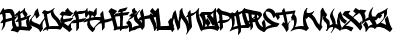 Download Ghetto Streetz Regular Font Uppercase Preview