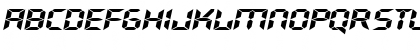 Download GhostMachineExtended Oblique Font Uppercase Preview
