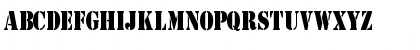 Download GI StencilCondensed Normal Font Uppercase Preview