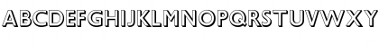 Download GillSansShadowed Roman Font Uppercase Preview