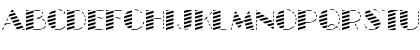 Download GLitzyStripe Regular Font Uppercase Preview