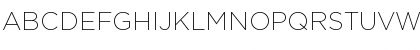 Download Gotham ExtraLight Regular Font Uppercase Preview