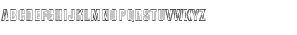 Download GothicOutTitDIn1 Regular Font Uppercase Preview