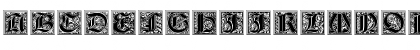 Download Gotische Initialen Regular Font Uppercase Preview