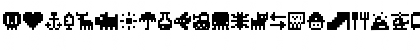 Download Pixel Icons Compilation Regular Font Uppercase Preview