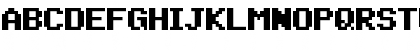 Download Pixel Sans Serif Condensed Regular Font Uppercase Preview