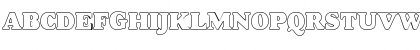 Download Goudy Becker Heavyface Outline Regular Font Uppercase Preview