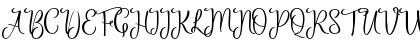 Download Priscilla Script Regular Font Uppercase Preview