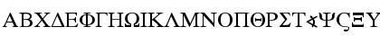 Download Greek Becker Normal Font Uppercase Preview