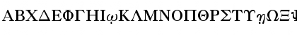 Download Greek Old Face C Medium Font Uppercase Preview