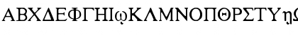 Download Greek-WSI Regular Font Uppercase Preview