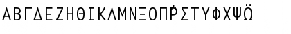 Download Greek7SSK Regular Font Uppercase Preview