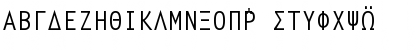 Download GreekSansFixedWidth Regular Font Uppercase Preview