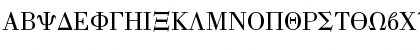 Download GreekType Regular Font Uppercase Preview